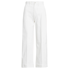 Polo Ralph Lauren Chino Wide-leg Trousers, Warm White